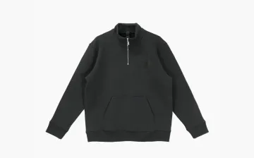  Chrome Hearts Black Triple Cross Half Zip Sweatshirt Black