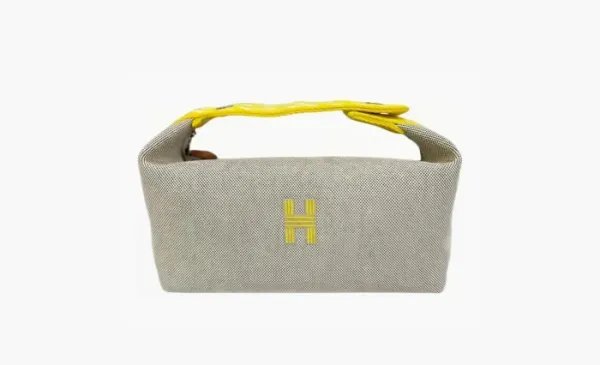 HERMES Bride a Brac Fabric Storage Bags Lemon