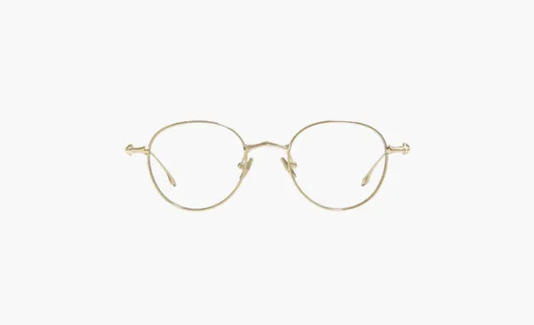 Gentle Monster Titanium Irregular Shape Eyeglass Frames Unisex Gold