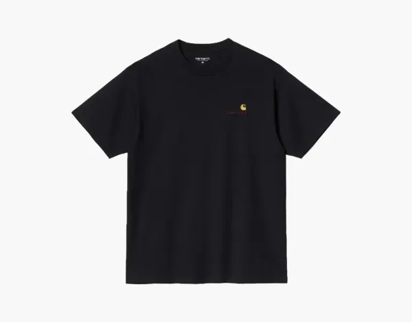 Carhartt WIP Chase T-Shirt Black Gold Logo