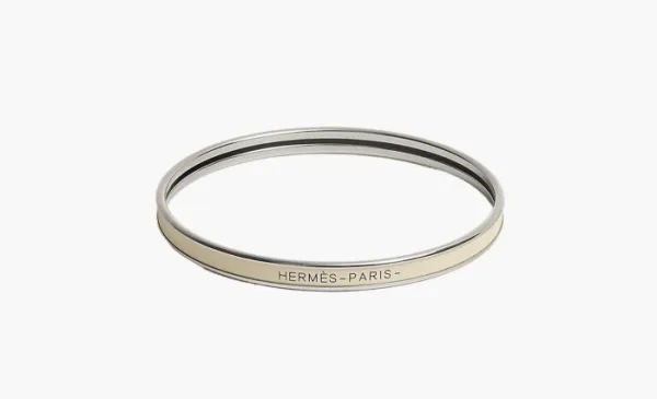 Hermès  Enamel Bangles Unisex Beige