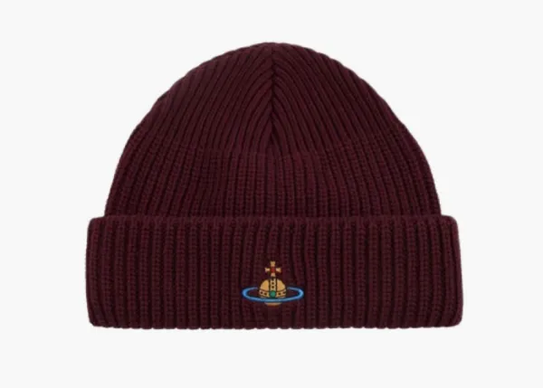 Vivienne Westwood Wool Beanie Burgundy