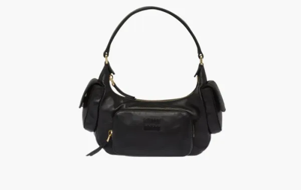 Miu Miu Leather Pocket Bag Black