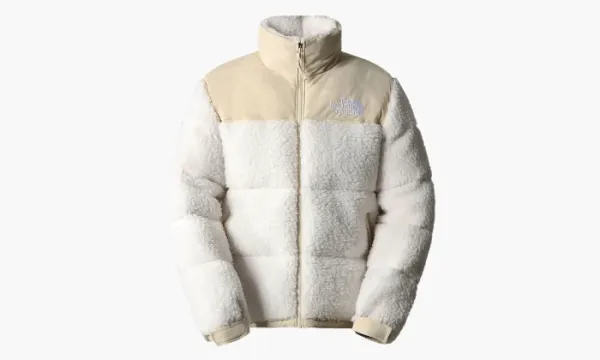 The North Face High Pile Sherpa Nuptse Jacket Gardenia White