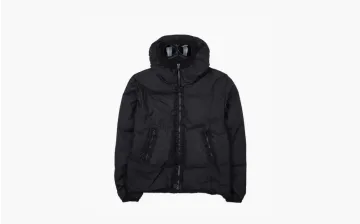 C.P. Company Zwart Taylon L Mixed Google Down Jacket Black