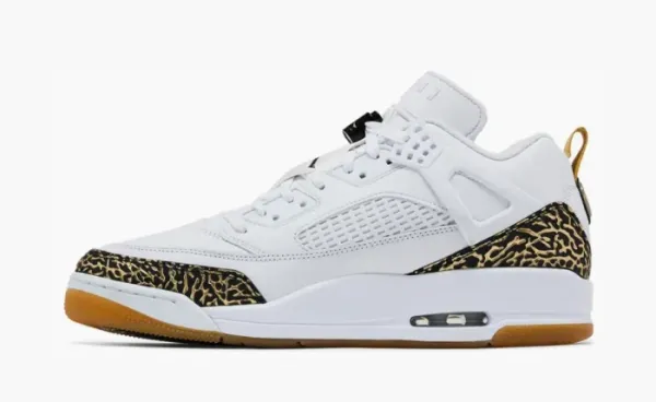 Air Jordan Spizike Low White Black Metallic Gold