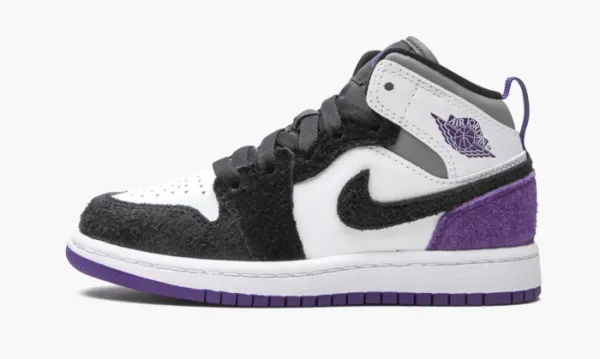 Air Jordan 1 Mid PS Purple Kids