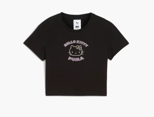 Puma x Hello Kitty and Friends Graphic Baby Tee Women Black