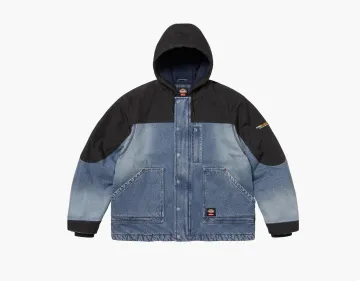 Supreme x Dickies Cordura Hooded Work Jacket Denim 