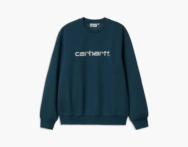 Carhartt WIP Script Sweatshirt Teal