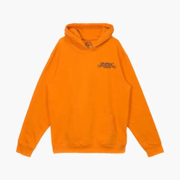 OFF-WHITE x Chrome Hearts 2018 Hoodie Orange/Black