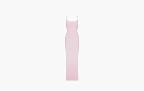 Skims Fits Everybody Lace-trim Slip Dress Rose Blossom Tonal