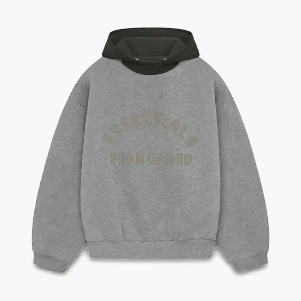 Худи Fear Of God Essentials Nylon Fleece Dark Heather Oatmeal