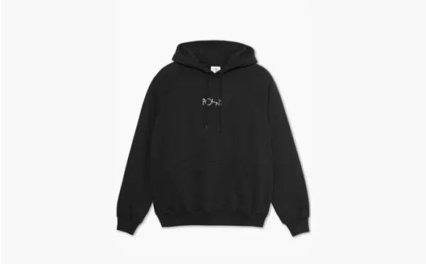 Polar Skate CO Stroke Logo Hoodie Black