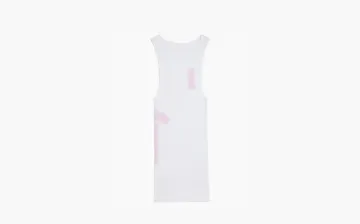 Chrome Hearts T Bar Rib Tank White/Pink