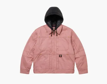 Supreme x Dickies Hooded Work Jacket Pink