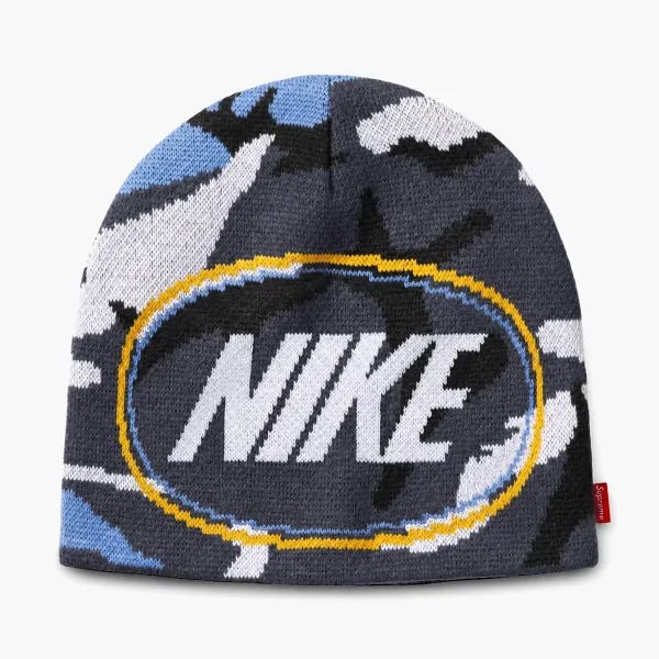 Supreme x Nike Oval Beanie Blue Camo
