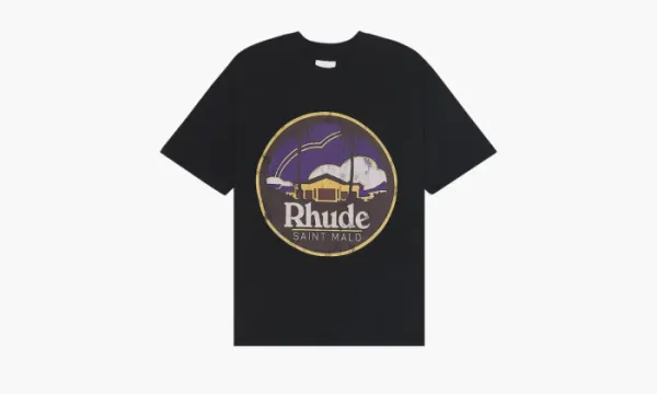 RHUDE Saint Malo Tee Vintage Black