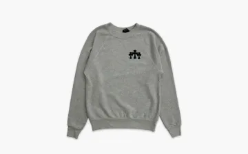 Chrome Hearts Triple Cross Velvet Sweatshirt Grey