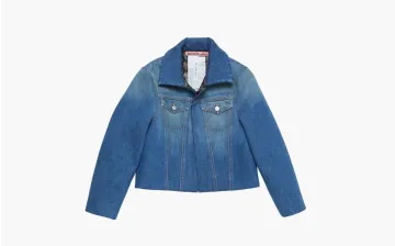 Acne Studios Bonded Denim Jacket Mid Blue