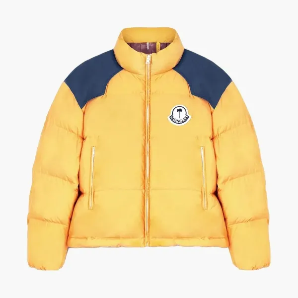 Moncler Down Jacket Unisex Yellow-blue