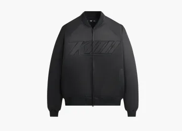 Kith x Superman Satin Bomber Jacket Black