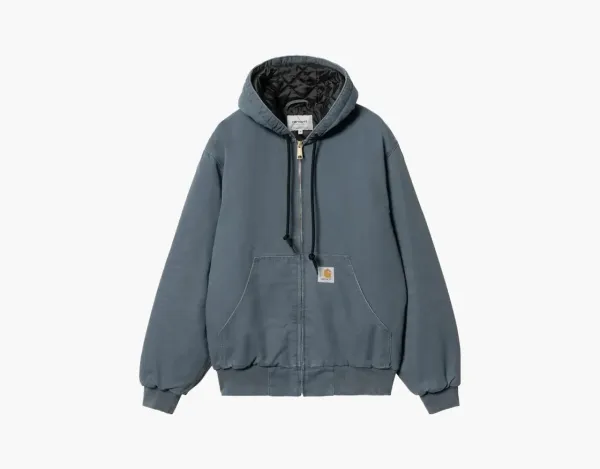 Carhartt WIP Active Jacket Hooded Blue Grey