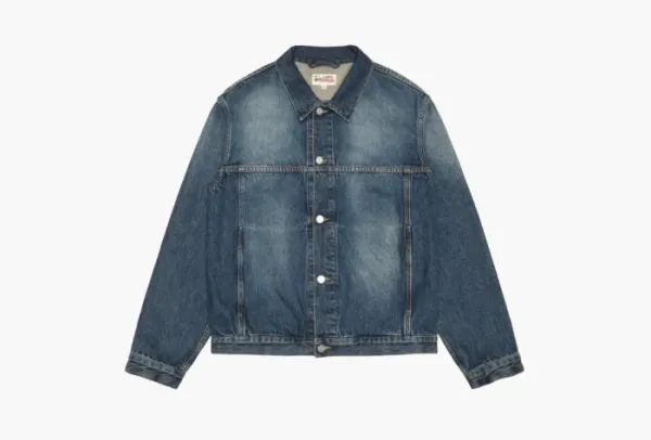 Stussy Trucker Jacket Vintage Denim  Indigo