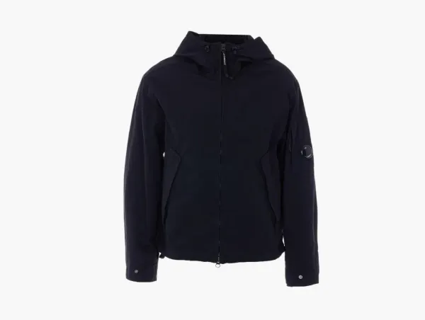 C.P. Company Soft Shell-R Hooded Jacket Black
