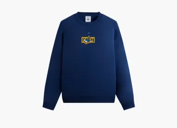 Kith For Mickey & Friends Cyber Monday Donald Duck Classic Logo Williams Crewneck Cyanotype
