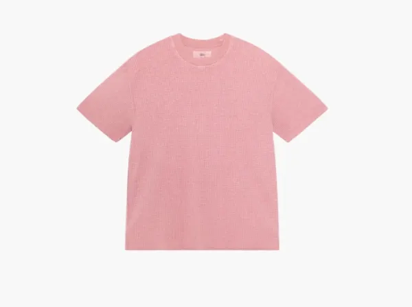 Stussy Pigment Dyed Short-Sleeve Thermal  Berry