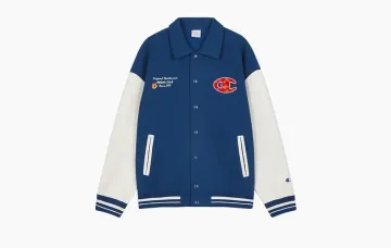 Champion Baseball Uniform Jacket Blue