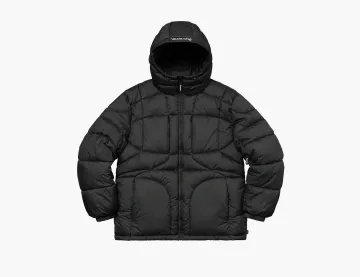 Supreme Warp Hooded Puffy Jacket Black