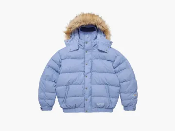 Supreme Facemask 700-Fill Down Puffer Jacket Light Blue