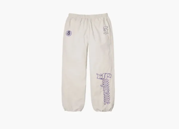 Supreme Old English Track Pant  White