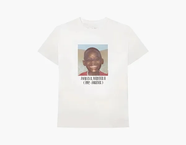 Travis Scott Cactus Jack Portrait Photo Tee White