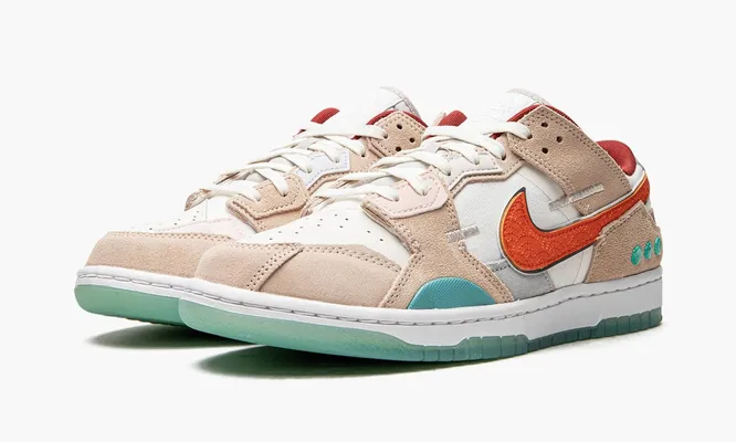 Кроссовки Nike Dunk Low Scrap «Shapeless, Formless, Limitless» кремовый