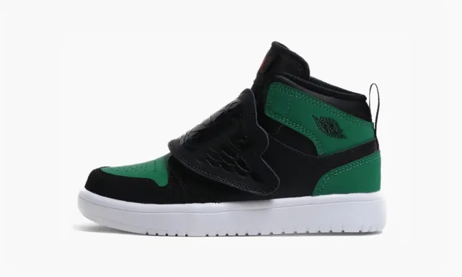 Для самых маленьких Sky Air Jordan 1 PS «Pine Green Black» lightBlue