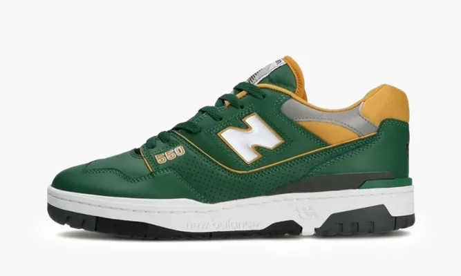 Кроссовки New Balance 550 «Dark Green Gold» зеленый