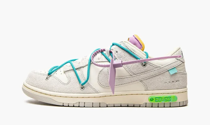 Кроссовки Nike Dunk Low «Off-white - Lot 36» кремовый