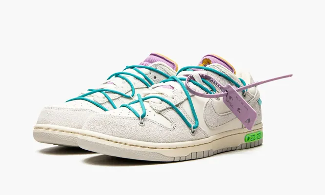 Кроссовки Nike Dunk Low «Off-white - Lot 36» кремовый