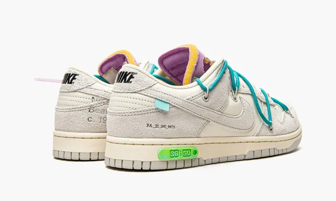 Кроссовки Nike Dunk Low «Off-white - Lot 36» кремовый