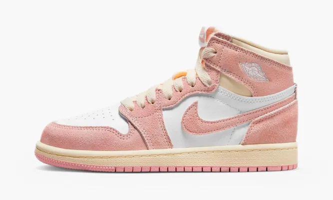 Кроссовки Air Jordan 1 Retro High OG PS «Washed Pink» розовый