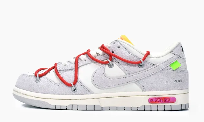 Кроссовки Nike Dunk Low «Off-white - Lot 40» серый