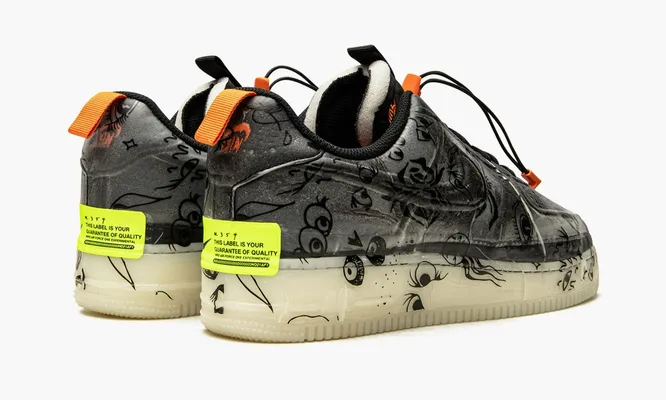 Кроссовки Nike Air Force 1 Low Experimental «Halloween» серый