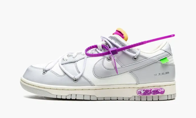 Кроссовки Nike Dunk Low «Off-white - Lot 3» серый