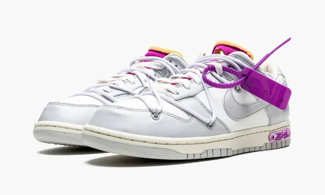 Кроссовки Nike Dunk Low «Off-white - Lot 3» серый