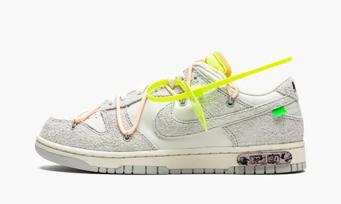 Кроссовки Nike Dunk Low «Off-white - Lot 12» серый