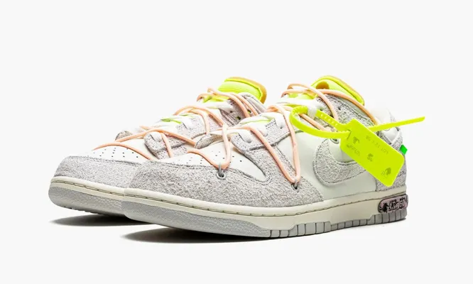 Кроссовки Nike Dunk Low «Off-white - Lot 12» серый