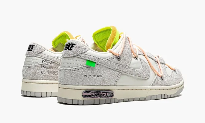 Кроссовки Nike Dunk Low «Off-white - Lot 12» серый